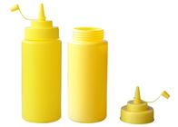 Sos ile Gıda sınıfı sarı plastik sos şişeler, sıkmak sos şişesi