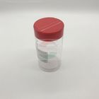 Shaker Kapağı Tipi Kırmızı Kapaklı Şeffaf Plastik Silindir / Plastik Baharat Kapları FDA Sertifikası
