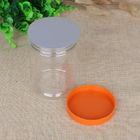 PET Food Airtight Stash Clear Plastic Jar With Screw Cap 420ml 550ml
