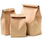Geri Dönüşümlü Kraft Kağıt Paketleme Restoran Çantaları Yiyecek Teslimatı