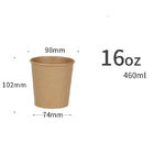 Kraft Paper PLA Liner Biodegradable Disposable Bowls Chinese Cuisine Takeaway