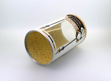 PVC Window Paper Tube Packaging for Displaying Gift / Crafts