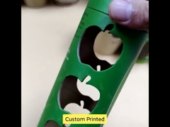 Özel basılı silindirli kağıt tüpleri geri dönüştürülebilir ambalaj kapları