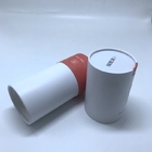 White Kraft Paper Tube Packaging Eco friendly Gift Red Cosmetic UV Coating