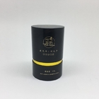 Çay Siyah Altın Yuvarlak Kağıt Kutuları CMYK Baskı için Kozmetik Krem Silindir Kağıt Tüp