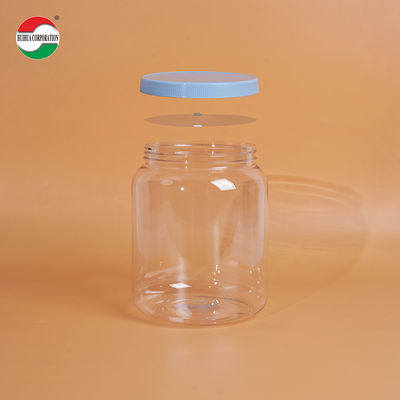 2625ML PET Bottle Clear Plastic Cylinder Jars For Food Screw Cover Lid Milk Powder