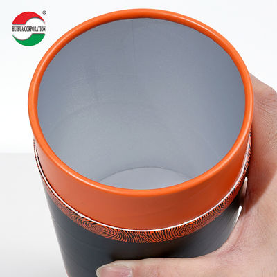 Custom Size Matte Kraft Paper Black Round Cylinder Coffee Tube Packaging With Aluminum Foil