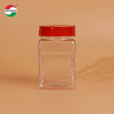 350ML Plastic Shaker Bottle Pet Packing Shaker Plastic Spice Jars/Containers With Flip Top Lid