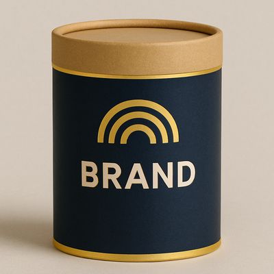 Customizable Biodegradable Craft Paper Cylinder Food Packaging For Biscuits Pet Food Wine Made Food Grade Cardboard Paper Tube