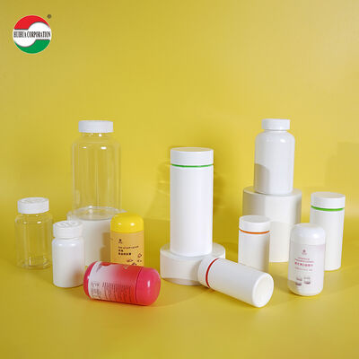 Food Grade HDPE Medicine Pill Tablet Capsule Packaging Plastic Bottles With Screw Cap