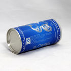 Toz ve Çay için Alüminyum Kolay Açık Kapaklı CMYK Mavi Kağıt Kompozit Kutular