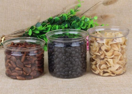 Gıda Temizle Plastik Ambalaj Tüpleri Profesyonel Yuvarlak Pet Şeker Teneke Kutu