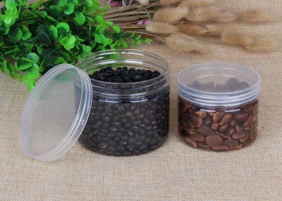 480ml Kalın Transparnt PET Gıda Plastik Ambalaj Silindir Kutuları OEM