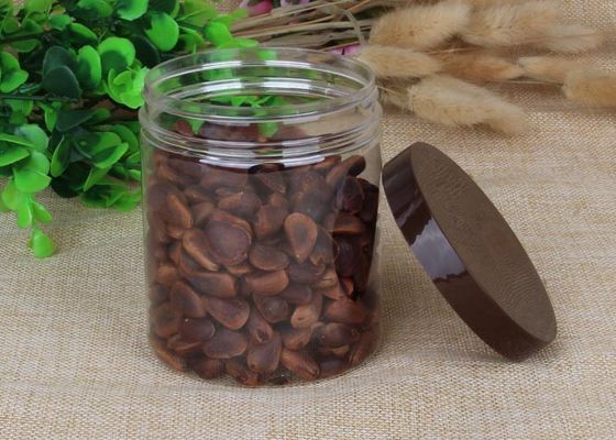 550ml / 580ml Kuru Gıda Konteyner Temizle Pet Kavanozlar PET Can PP Cap Isı Koruma