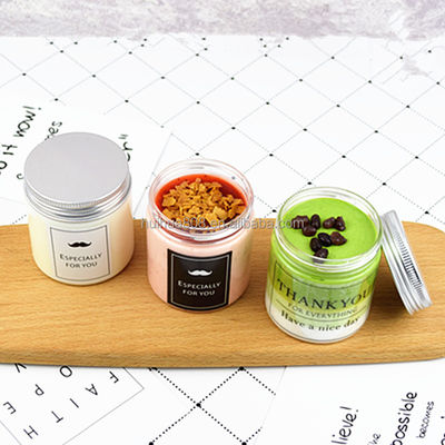 Vidalı Üst Kapaklı 450ml Gıda Sınıfı Şeffaf Yuvarlak Pet Plastik Dondurma Kavanozu