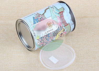 Air Proof Food Grade Paper Composite Cans Green Tea Can Reusable Anti - Rust