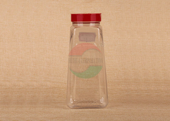 Özelleştirilmiş Boyut Geri Dönüşümlü PET Temizle Pet Kavanoz Baharat Plastik Vidalı Kapaklı Can