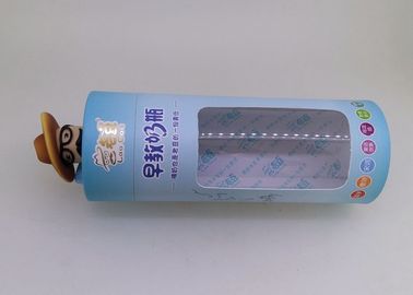 Biberon / Özel Baskılı Kağıt Borular için Temizle PVC Pencere ile 83mm Çap Kağıt Kutular Ambalaj