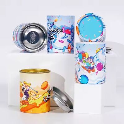 Özelleştirilmiş OEM Hizmeti PE iç Su Geçirmez Biyolojik Olarak Bozunur Gıda Sınıfı Dondurma için Kağıt Tüp