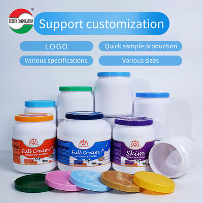 Beyaz 1000ml 2000ml 2200ml 2300ml 2625ml 4000ml Pet Süt Tozu Kavanoz Peynir altı suyu protein kap Şeker Bebek Maması için Vida Üstü