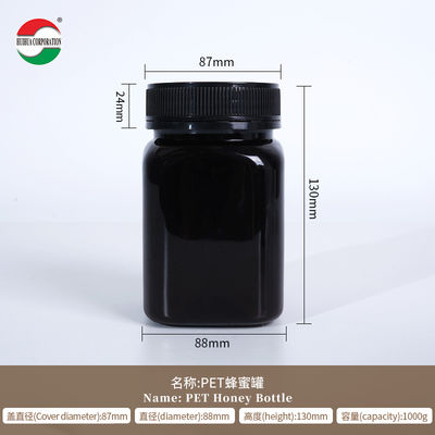 Custom PET Honey Jar 250g 500g 1000g Clear Food Grade