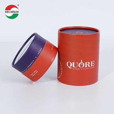 Custom Design Recyclable Paper Tube Packaging For Perfume Skincare Cosmetic Candle Essential Oil Round Box Cylinder Container