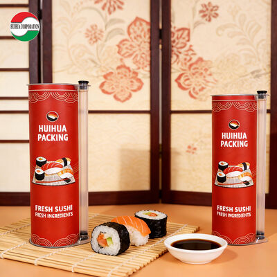Gıda Sınıfı Çevre Dostu Kağıt Tüp Ambalajı, Kişiselleştirilmiş Logo ve Soya Sosu Borusu ile Suşi için