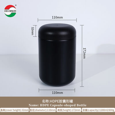 Food Grade Manufacturer Soft Touch Plastic HDPE Bottle Container For Medicine Powder Shampoo And Conditioner