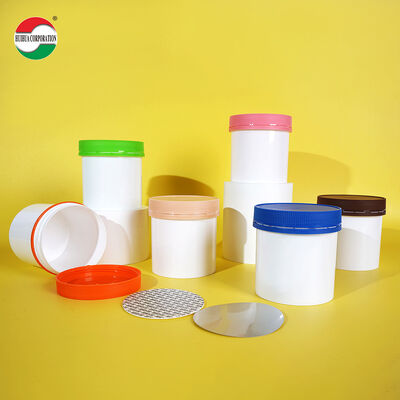 HDPE Plastic Vitamin Bottle Food Grade Jar Wide Mouth Manufacturing Wholesale Cylinder Screw Top
