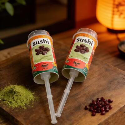Gıda Sınıfı OEM Sushi İtme Tüpü ve Soya Sosu Paketleme için PP Sos Tüpü Seti