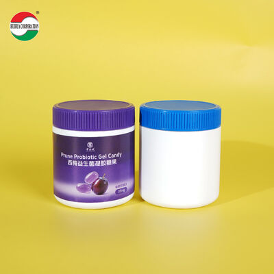 Factory HDPE PET Bottles Flip Wide Mouth Cylinder Plastic for Effervescent Tablets Calcium Tablets Fruit Powder