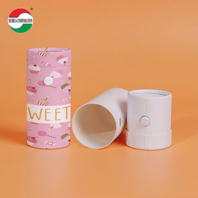 Custom Printed Eco-Friendly Bio-Degradable Kraft Paper Canisters Cardboard Containers Lids Custom Logo for Food Tea Coffee