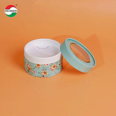 Özel Logo Yazdırılmış Biyolojik Bozulabilir Yuvarlak Kozmetik Boş Toz Kağıt Kağıt Kağıt Kutu Yuvarlak Silindir Sifter Kağıt Tüp Kapsu Top Shaker