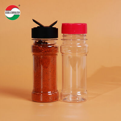 PET Plastik Şişeler Baharat Kapları ve Çeşni Tozu Kavanozları Tuz Biber Çalkalayıcı Şişe Ambalajı
