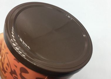 Customized Size Brown Color PE Lid , Chocolate Plastic End Cap Cover