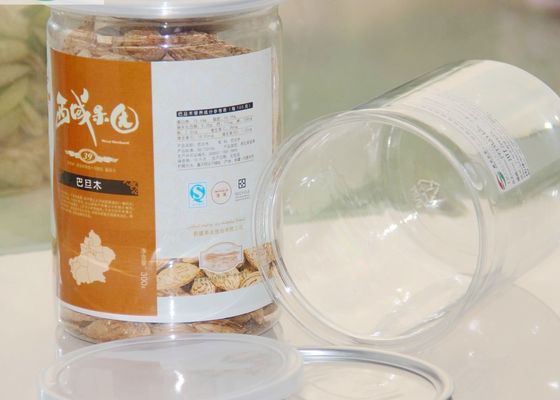 900ml Özelleştirilmiş Şeffaf Boş Kapaklı Kapaklı / Pet Plastik Konteyner