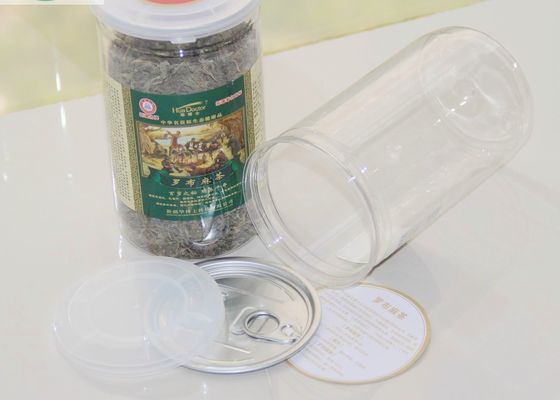 Çevre Dostu Şeffaf Pet Kavanoz, 4oz Plastik Kurabiye Kavanoz Alüminyum Kapaklı