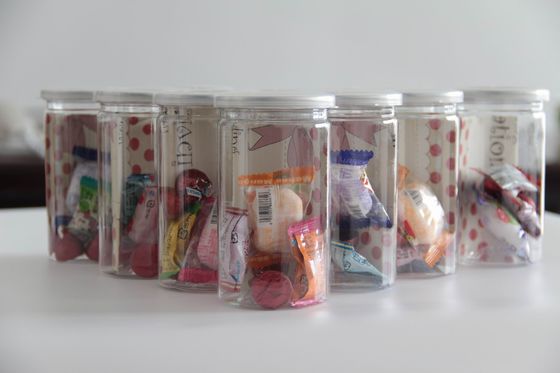 İnce Düz Gıda Temizle Pet Kavanoz, 1120mm yükseklik plastik şeker kavanoz