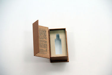 Small Wine Recycled Paper Gift Boxes Rectangle , Cosmetic Oil Packaging box