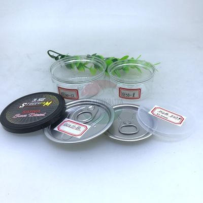 Geri Dönüşümlü 100ml Küçük PET Plastik Kutu, Alu Kolay Açılır Kapaklı Damperli
