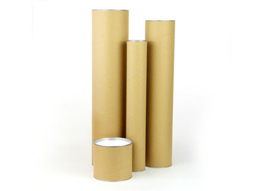 Movable Metal Cap Paper Composite Cans Without Label Map Packaging Tubes