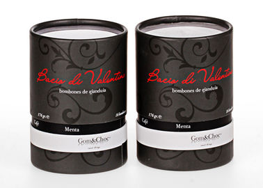 Promotinonal Black Print Paper Coffee Cans Lightweight Food Grade