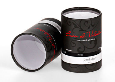 Promotinonal Black Print Paper Coffee Cans Lightweight Food Grade