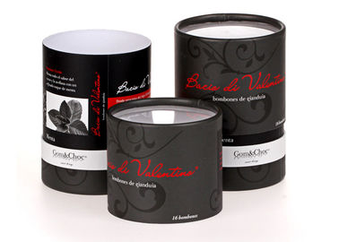 Promotinonal Black Print Paper Coffee Cans Lightweight Food Grade