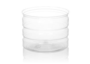 Square PET Tube Packaging , Easy Open Clear Plastic Packaging Tubes